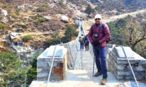 Hemant at EBC Trek