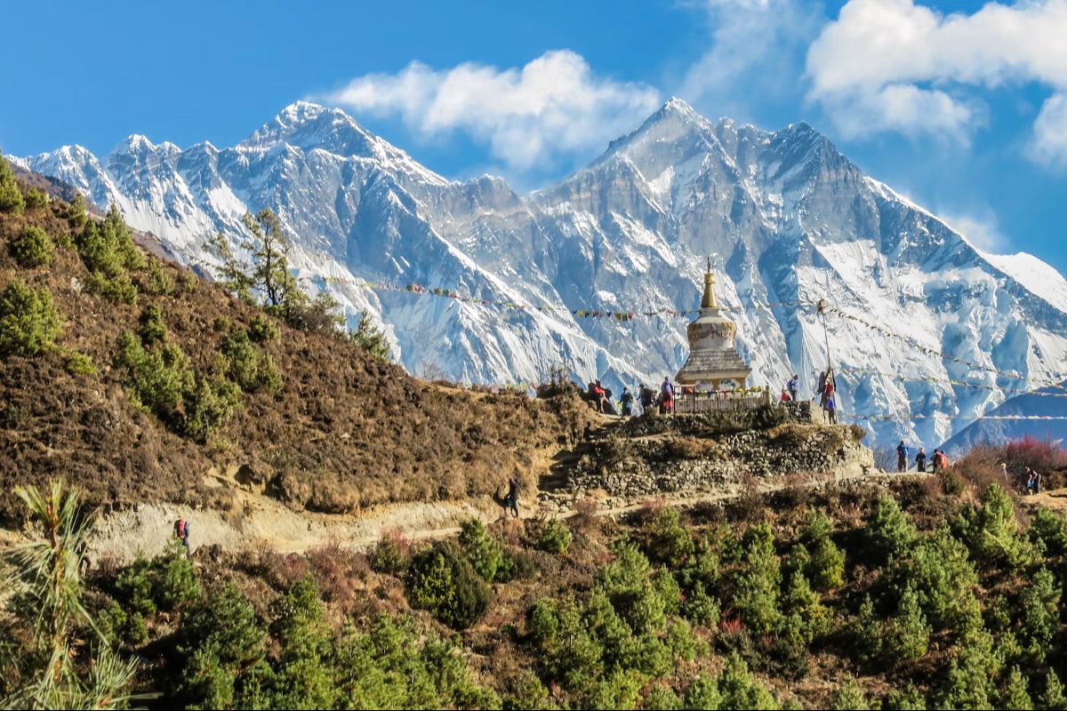 A Stupa at Namche Bazaar