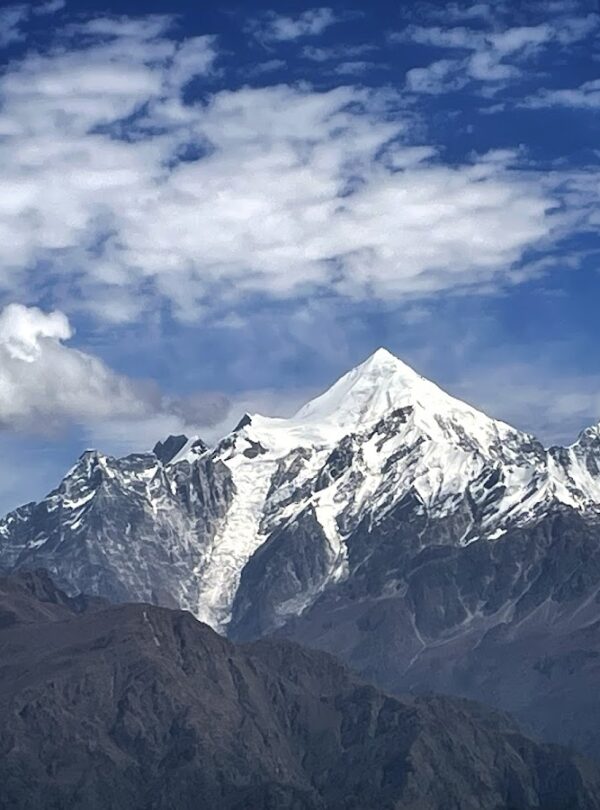 Panoramic view of Panchachuli peaks from Khaliya Top Trek Munsiyari