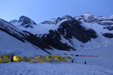 buran ghati camp snow