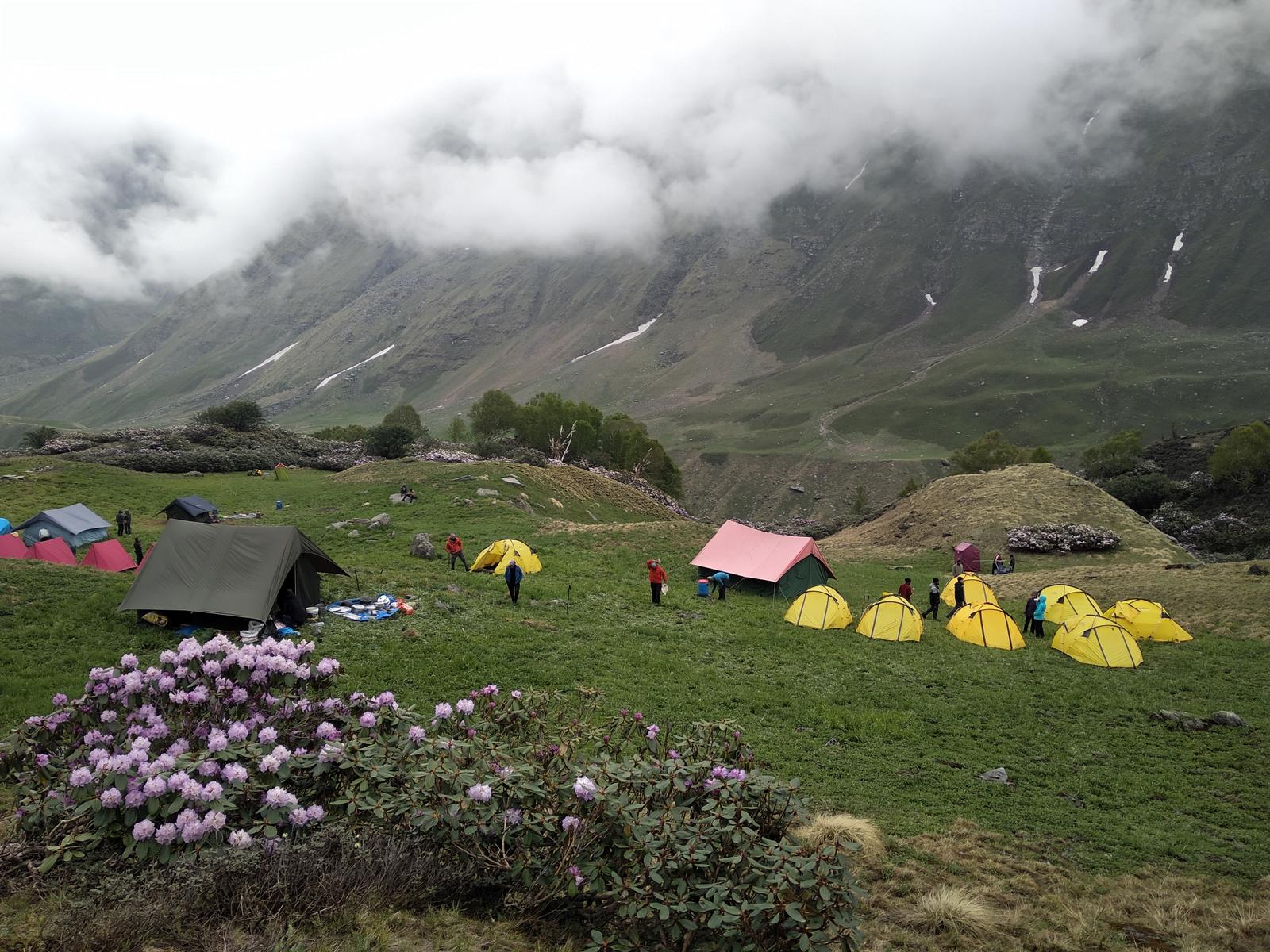 campsite Bali pass Trek