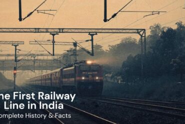 first railway line in India