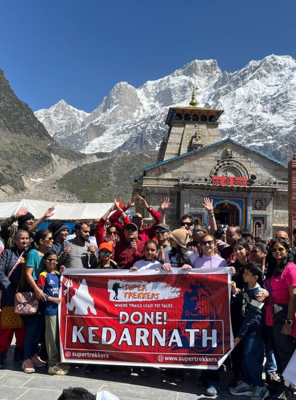 Kedarnath Dham Temple during Kedarnath Yatra in Uttarakhand
