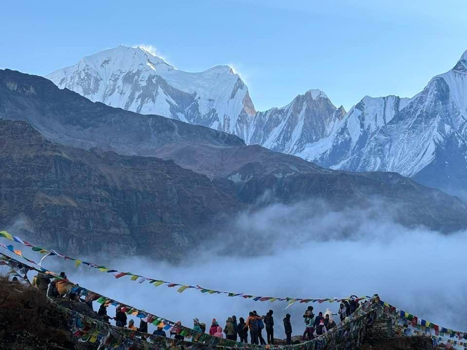 Trekkers at Annapurna